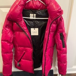 New pink Sam. Jacket. NWT.